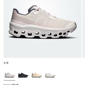 On Running Women's Ivory and Gray Sneakers